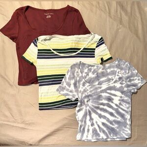 American Eagle Set of 3 Crop Tops